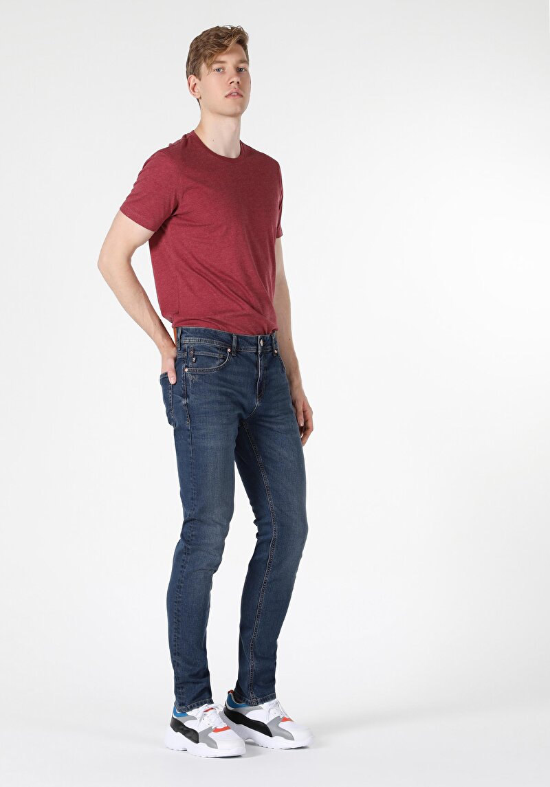 Зображення 044 Karl Джинси Чоловічі Блакитні Прямого Крою Cl1057865