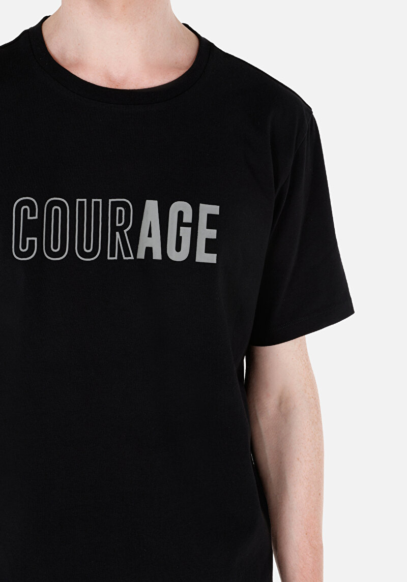 Показати інформацію про Футболка З Коротким Рукавом Чоловіча Чорна  Cl1070069