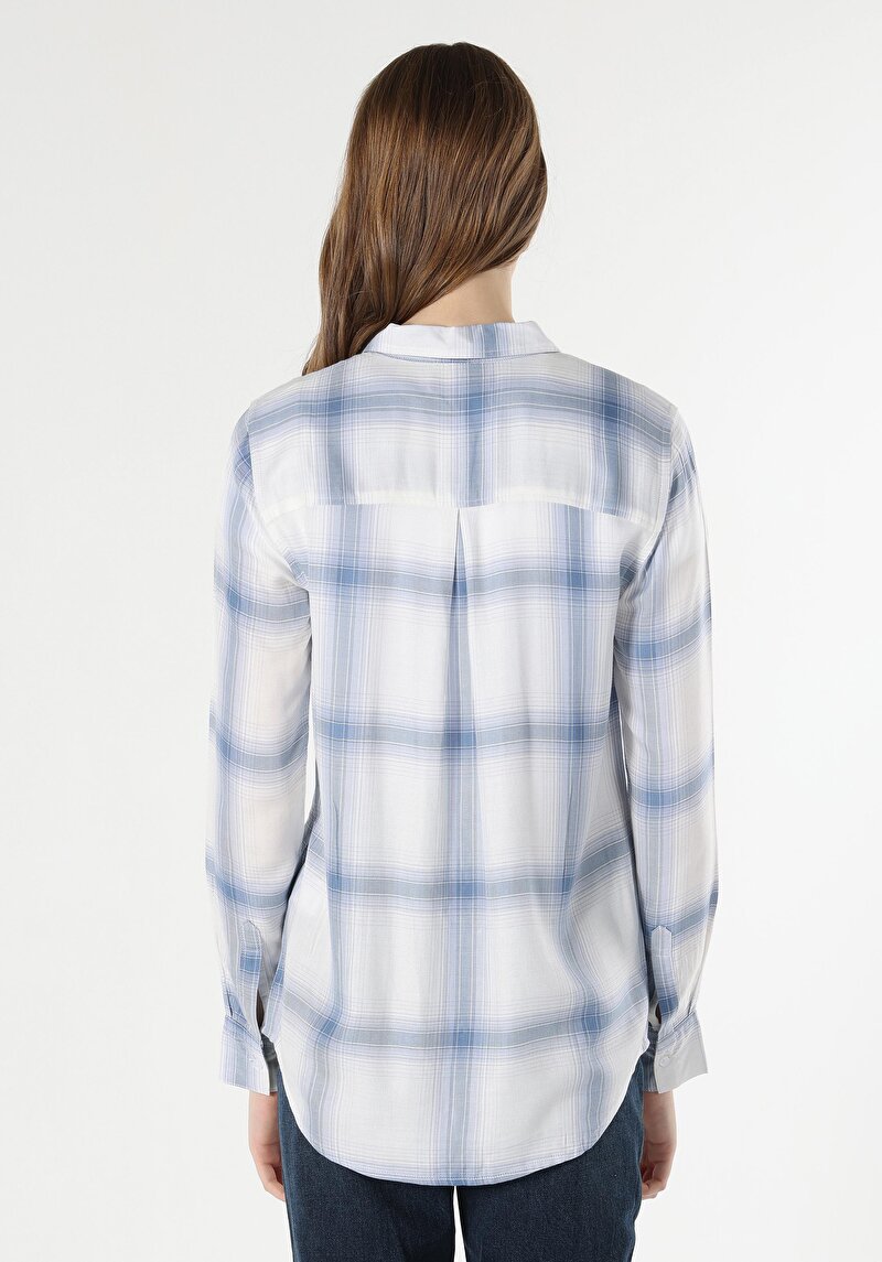 Показати інформацію про Сорочка З Довгим Рукавом Жіноча Блакитна  Cl1062246