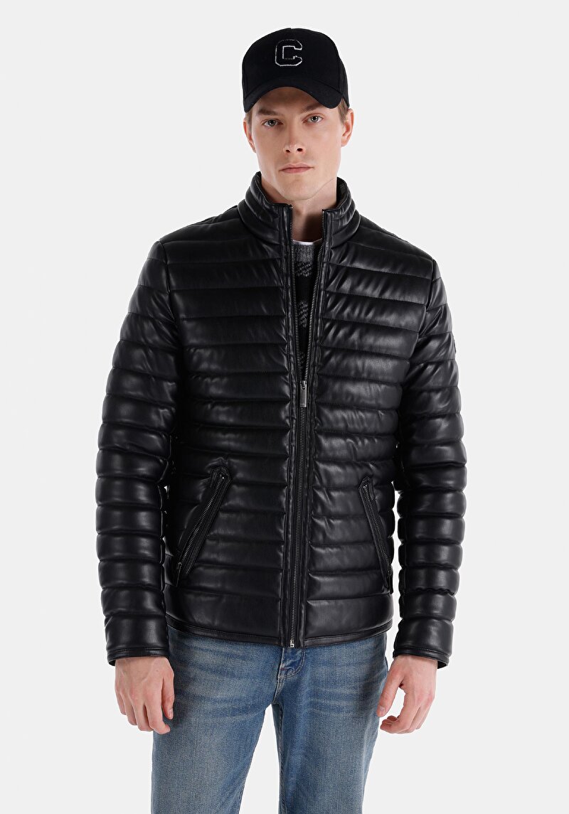 Зображення Куртка З Еко-шкіри Чоловіча Чорна  Cl1028717