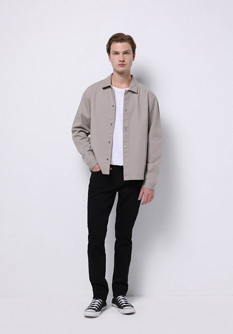 Зображення 044 Karl Джинси Чоловічі Чорні Прямого Крою Cl1031096