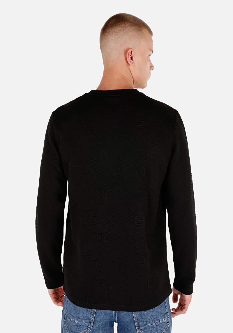 Показати інформацію про Футболка З Довгим Рукавом Чоловіча Чорна  Cl1070119