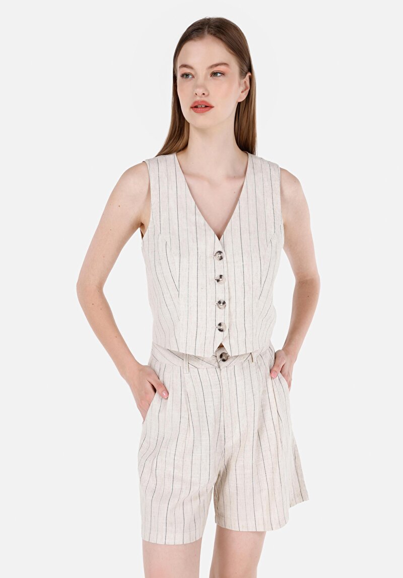 Зображення Сорочка З Коротким Рукавом Жіноча Бежева  Cl1068941