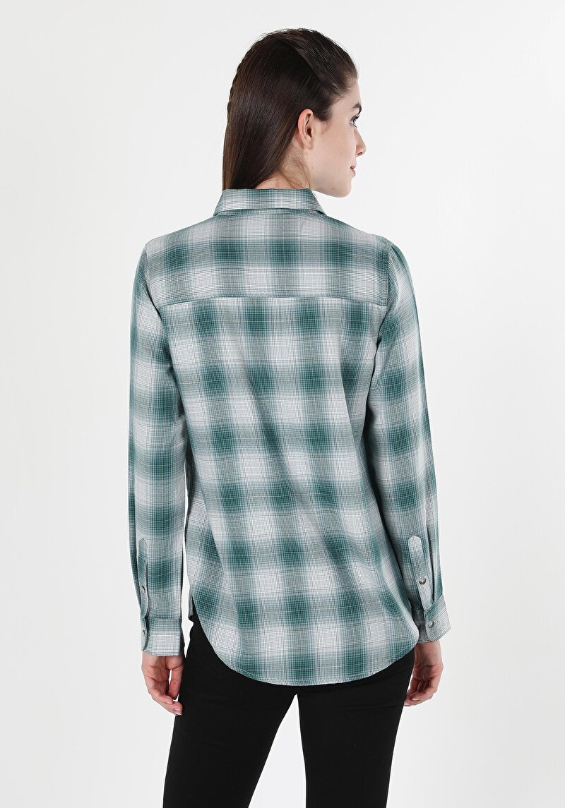 Показати інформацію про Сорочка З Довгим Рукавом Жіноча Зелена  Cl1060881