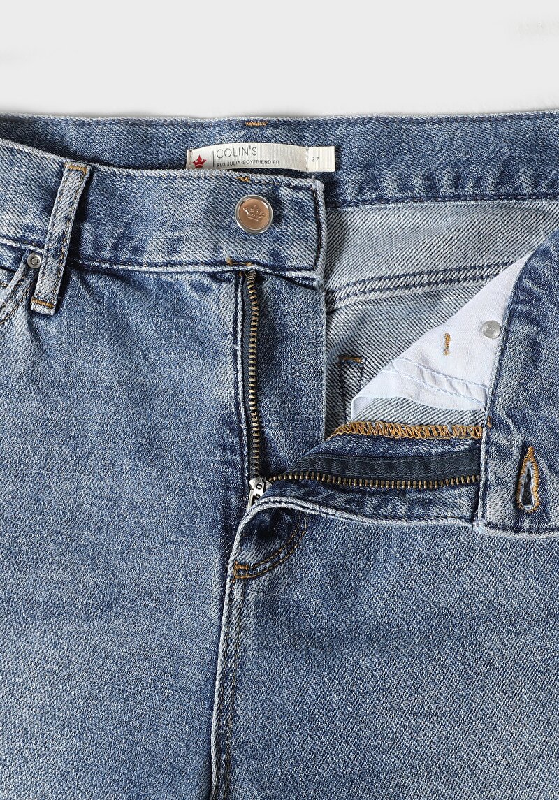 Показати інформацію про 893 JULIA Джинси Жіночі Блакитні Бойфренди CL1062310