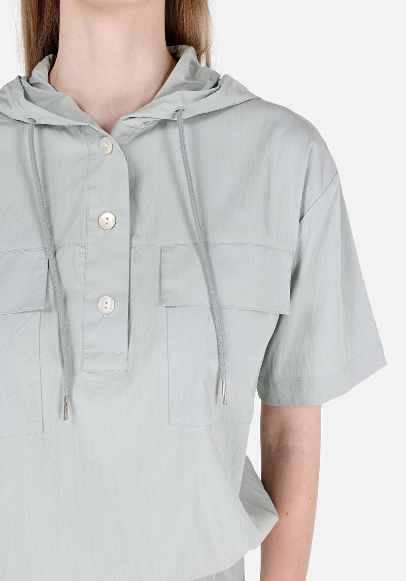 Показати інформацію про Сорочка З Коротким Рукавом Жіноча Зелена  Cl1068945