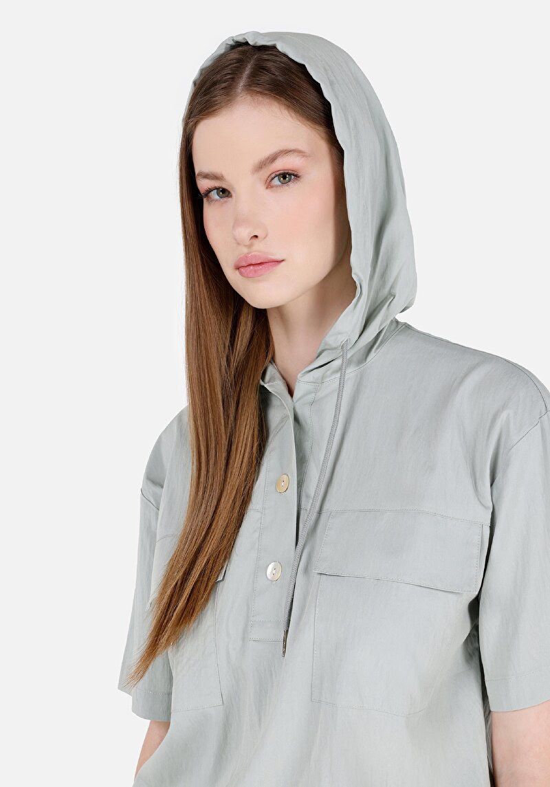 Показати інформацію про Сорочка З Коротким Рукавом Жіноча Зелена  Cl1068945