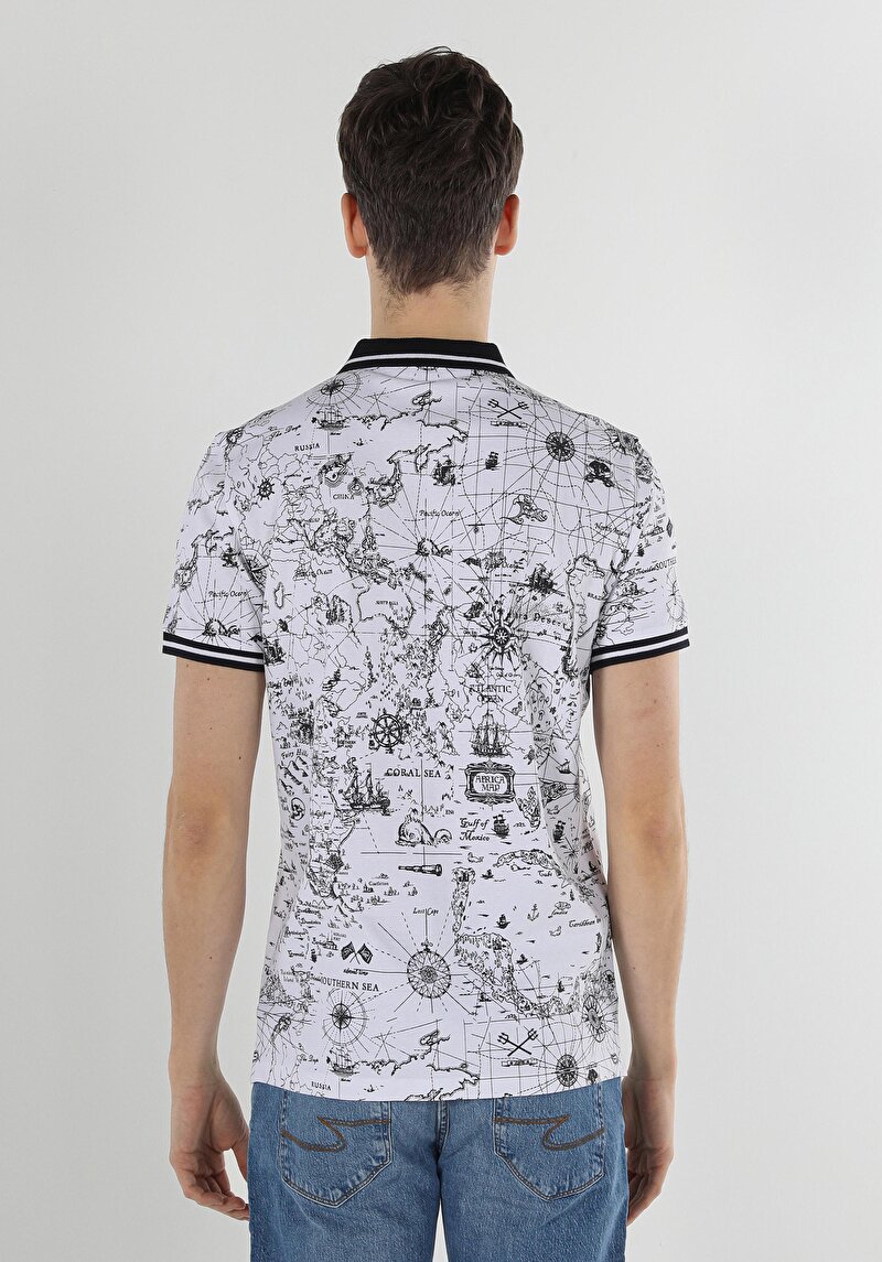 Показати інформацію про Поло З Коротким Рукавом Чоловіче Біле  Cl1059424