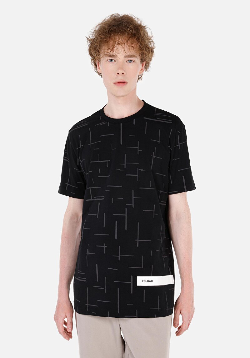 Зображення Футболка З Коротким Рукавом Чоловіча Чорна  Cl1070140