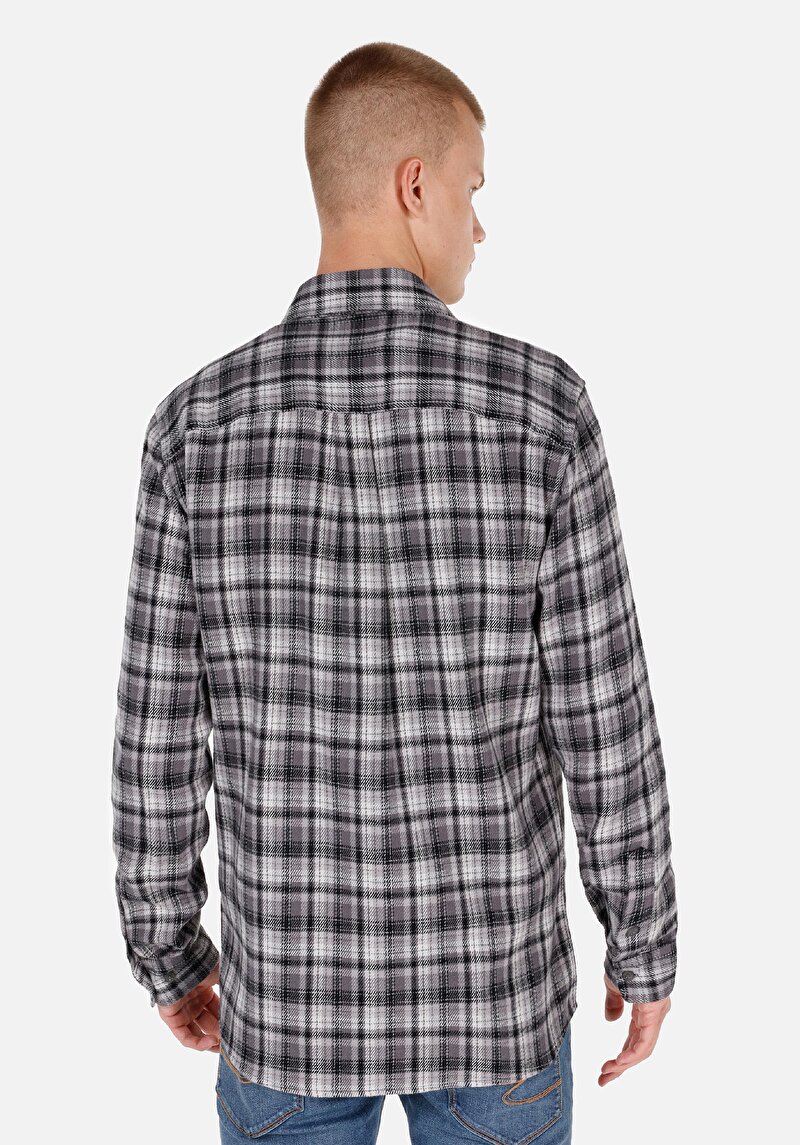 Показати інформацію про Сорочка З Довгим Рукавом Чоловіча Сіра  Cl1070141