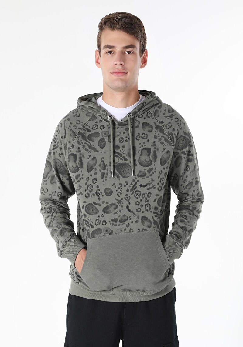 Показати інформацію про Толстовка Чоловіча Зелена  Cl1060901