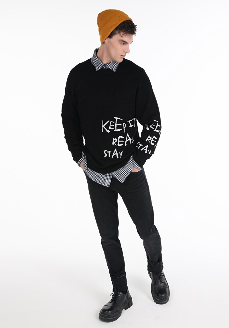 Показати інформацію про Светр Чоловічий Чорний  Cl1065571