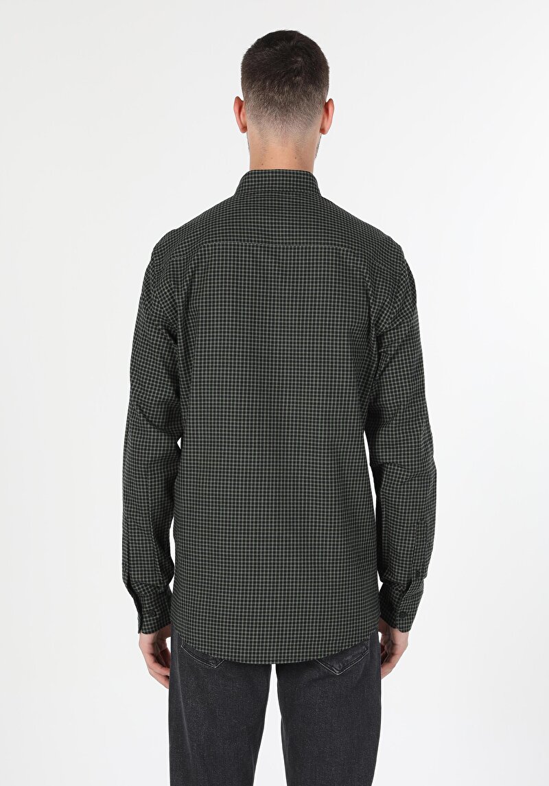 Зображення Сорочка З Довгим Рукавом Чоловіча Зелена Cl1044227