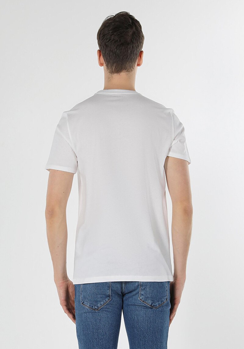 Показати інформацію про Футболка З Коротким Рукавом Чоловіча Біла  Cl1058037