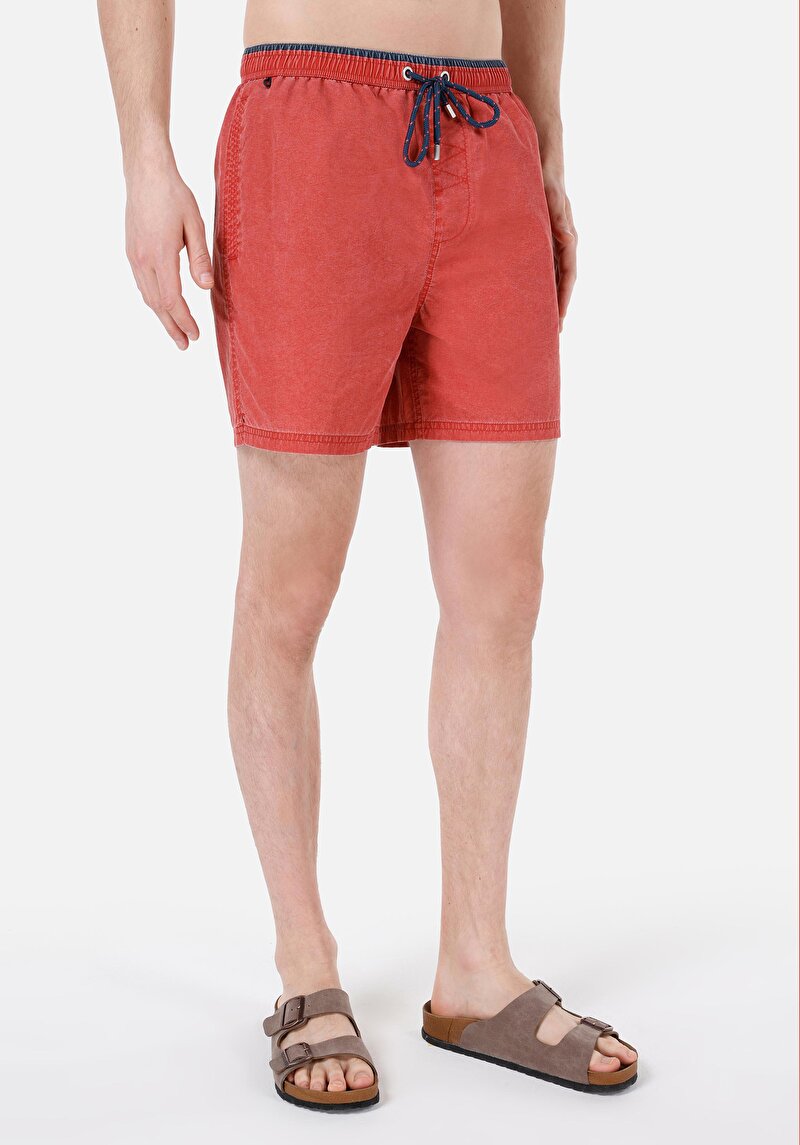 Показати інформацію про Шорти Пляжні Чоловічі Червоні  Cl1069032