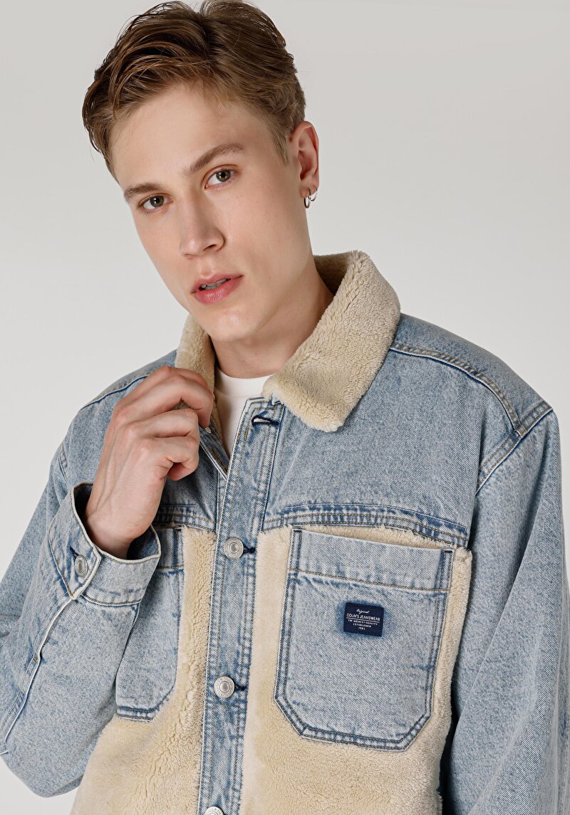 Показати інформацію про 159 Omas Піджак Чоловічий Блакитний  Cl1065595