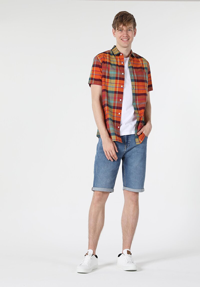 Показати інформацію про Сорочка З Коротким Рукавом Чоловіча Мультіколор  Cl1058053