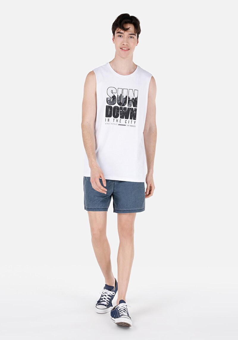 Показати інформацію про Шорти Пляжні Чоловічі Блакитні  Cl1069032