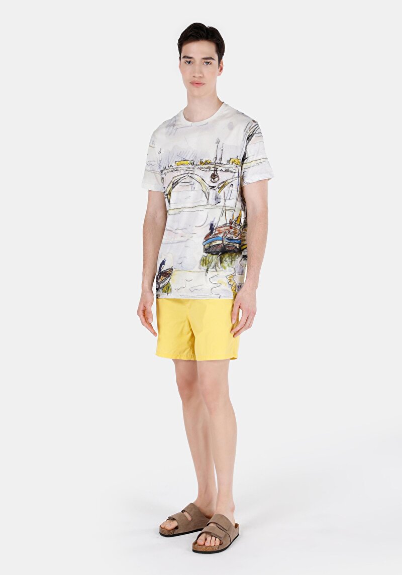 Зображення Шорти Пляжні Чоловічі Жовті Cl1069032