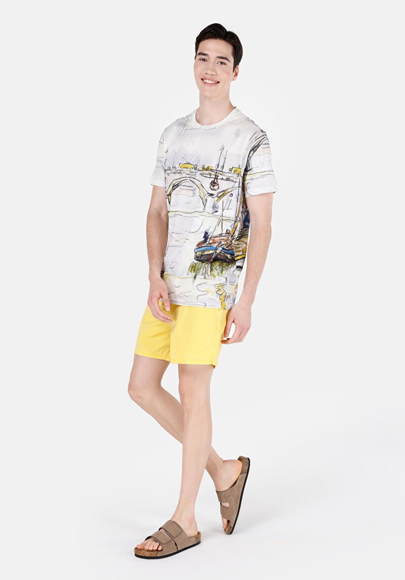 Зображення Шорти Пляжні Чоловічі Жовті Cl1069032