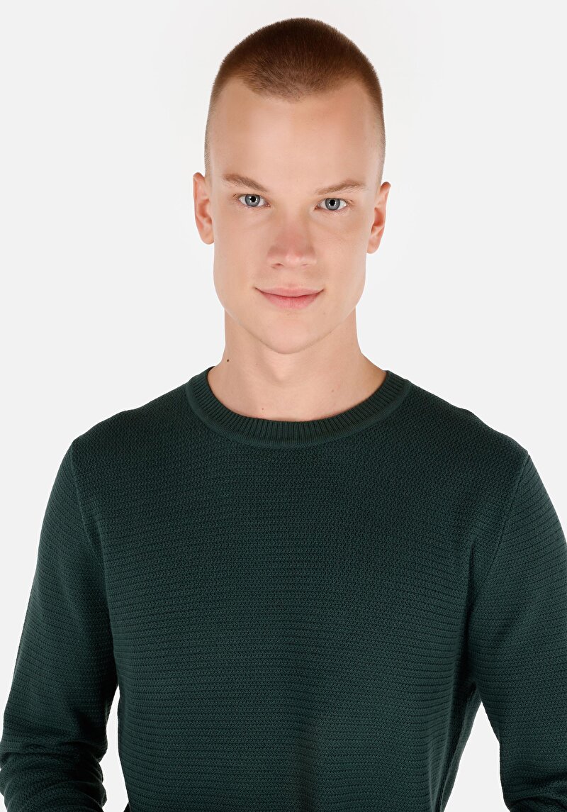 Показати інформацію про Светр Чоловічий Зелений  Cl1046786