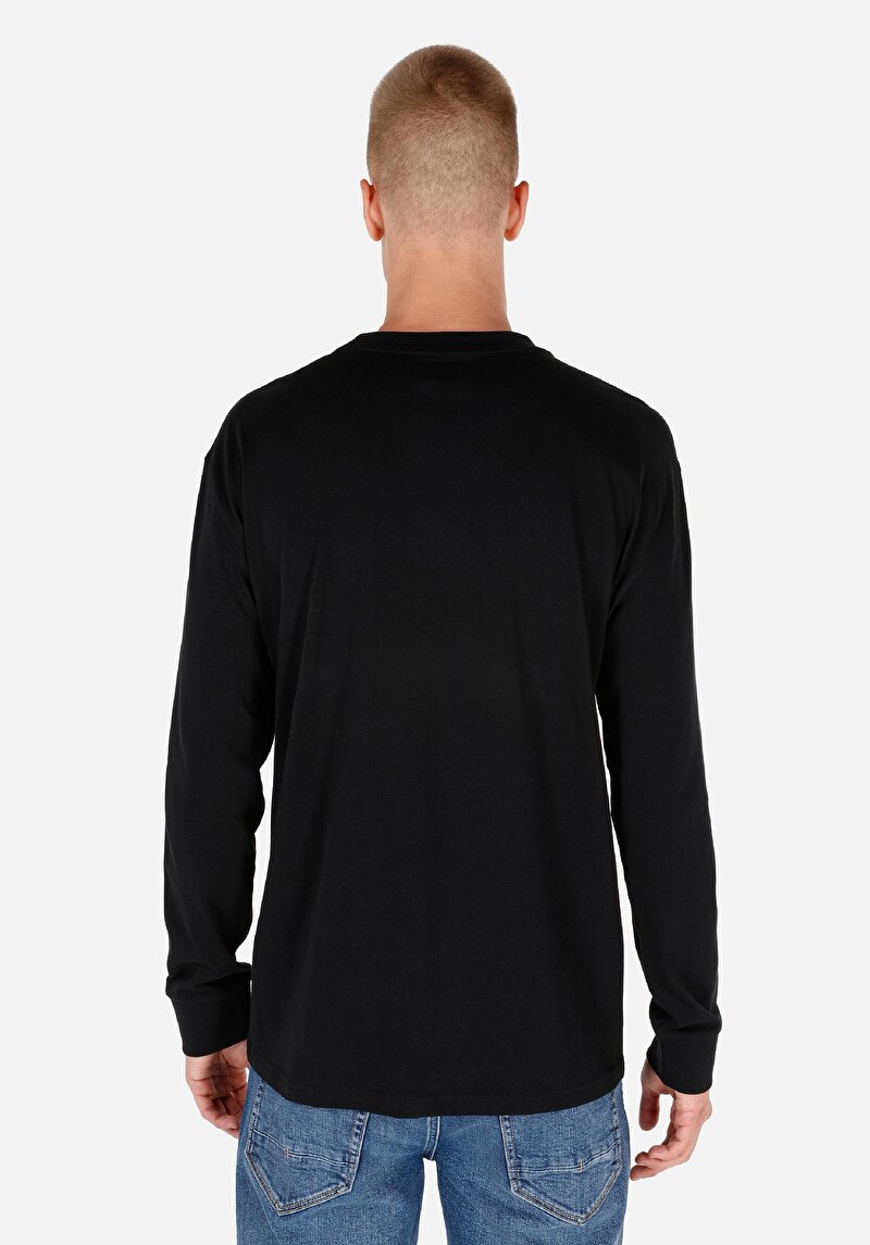 Показати інформацію про Футболка З Довгим Рукавом Чоловіча Чорна  Cl1065666
