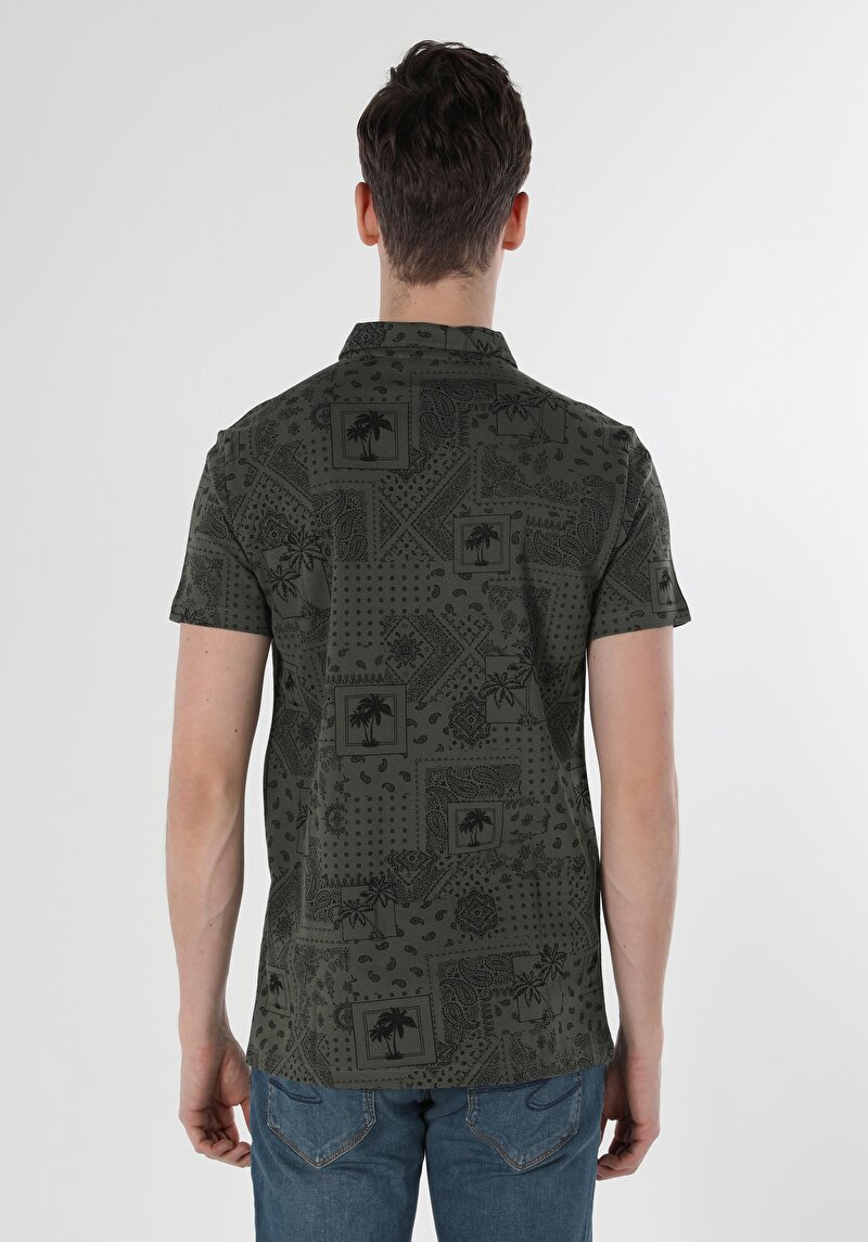 Показати інформацію про Поло З Коротким Рукавом Чоловіче Зелене  Cl1058211