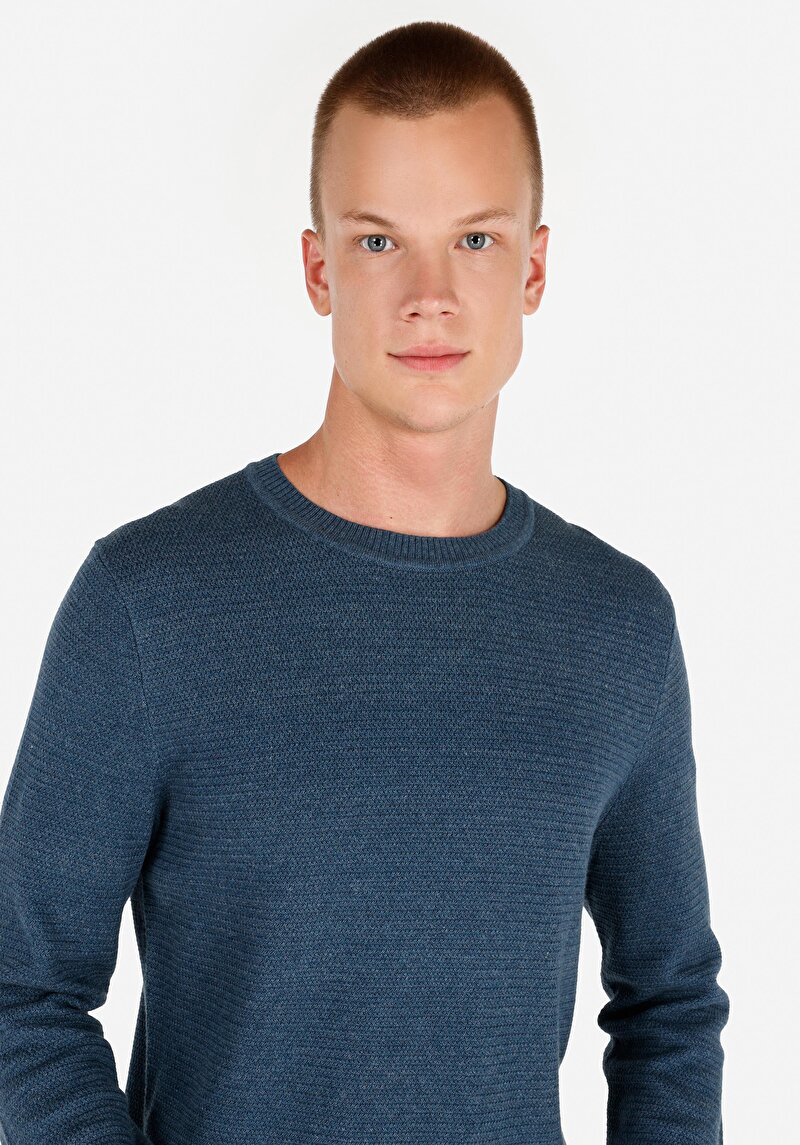 Показати інформацію про Светр Чоловічий Блакитний  Cl1046786