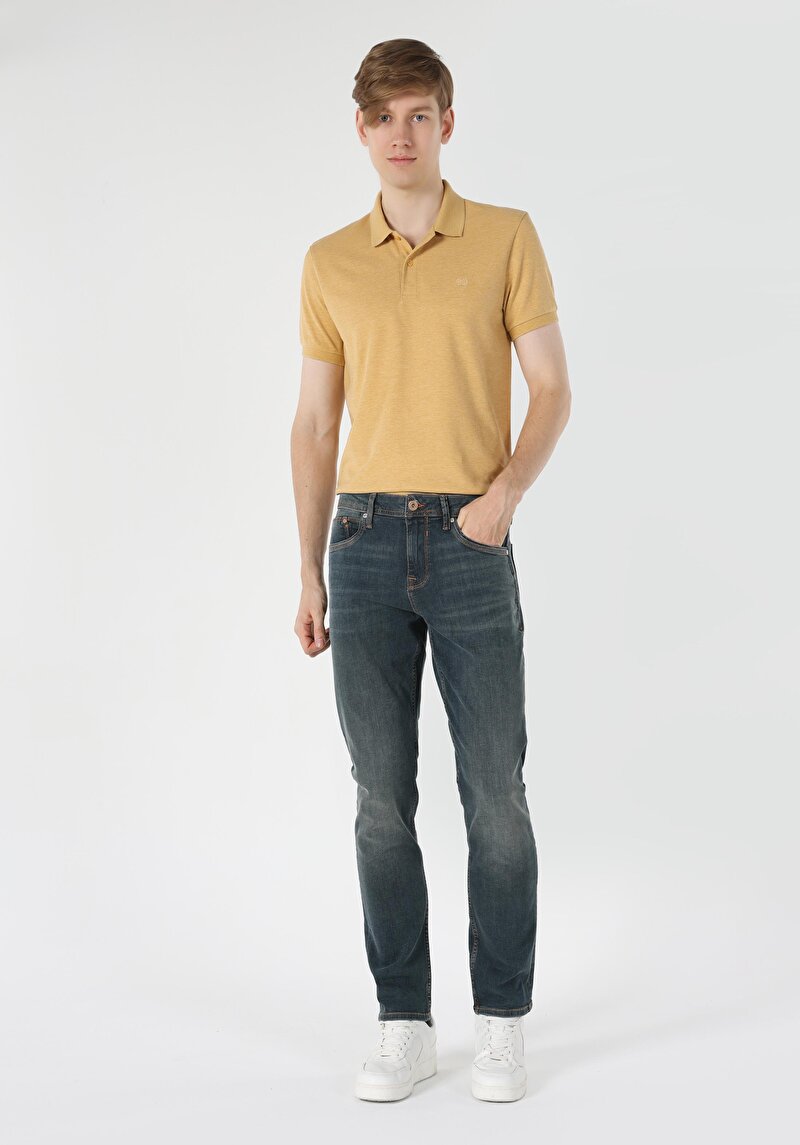 Зображення 044 Karl Джинси Чоловічі Зелені Прямого Крою Cl1062426