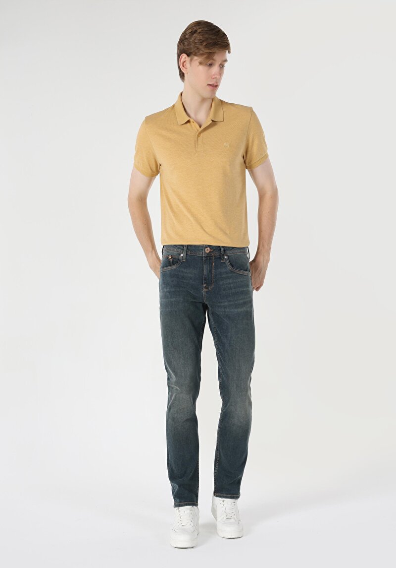 Зображення 044 Karl Джинси Чоловічі Зелені Прямого Крою Cl1062426