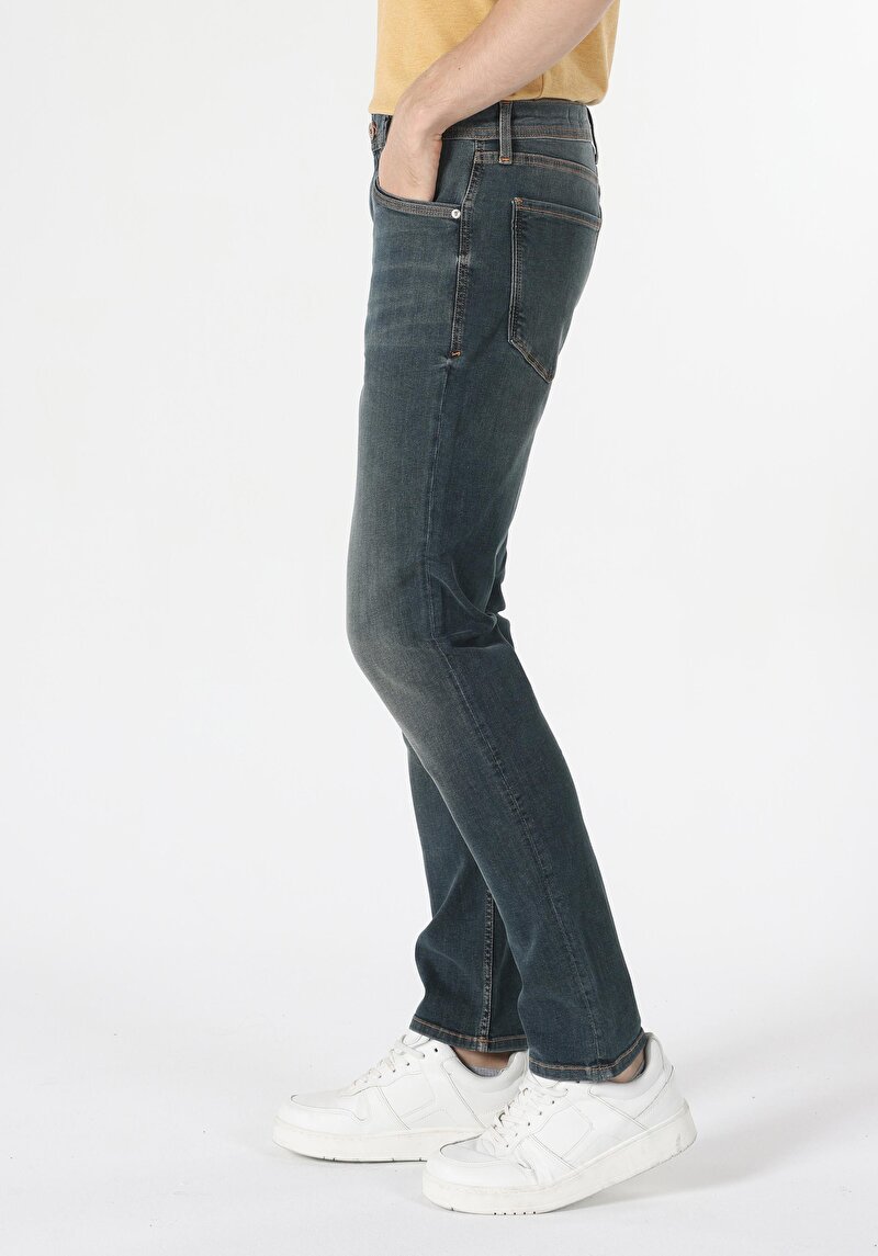 Зображення 044 Karl Джинси Чоловічі Зелені Прямого Крою Cl1062426