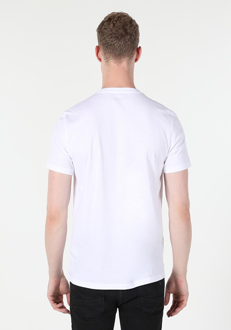 Показати інформацію про Футболка З Коротким Рукавом Чоловіча Біла  Cl1059602