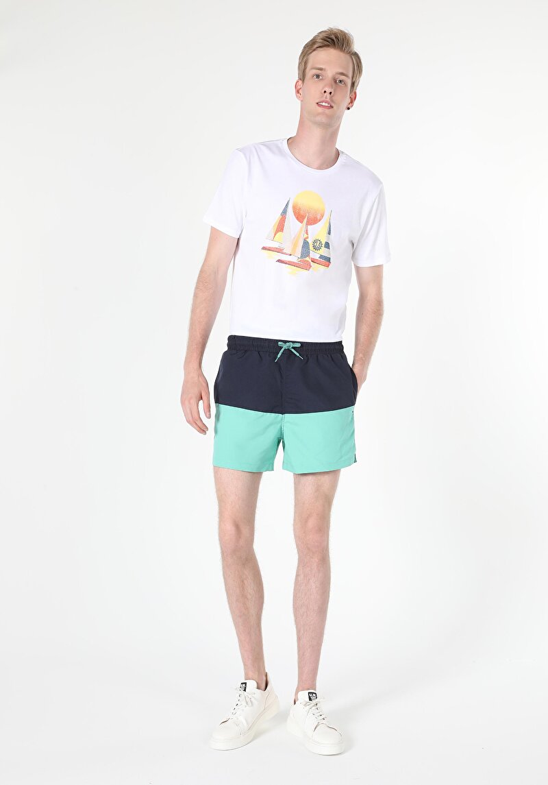 Зображення Шорти Пляжні Чоловічі Зелені Cl1047541