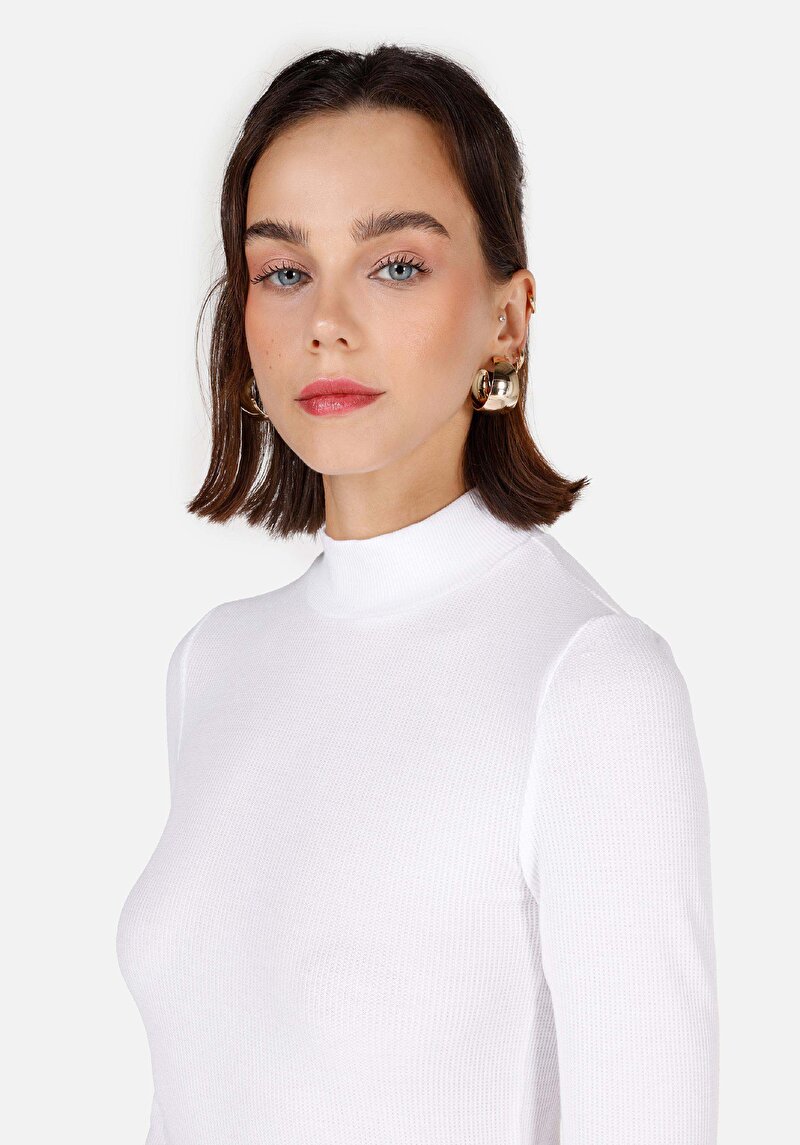 Показати інформацію про Футболка З Довгим Рукавом Жіноча Біла  Cl1070198