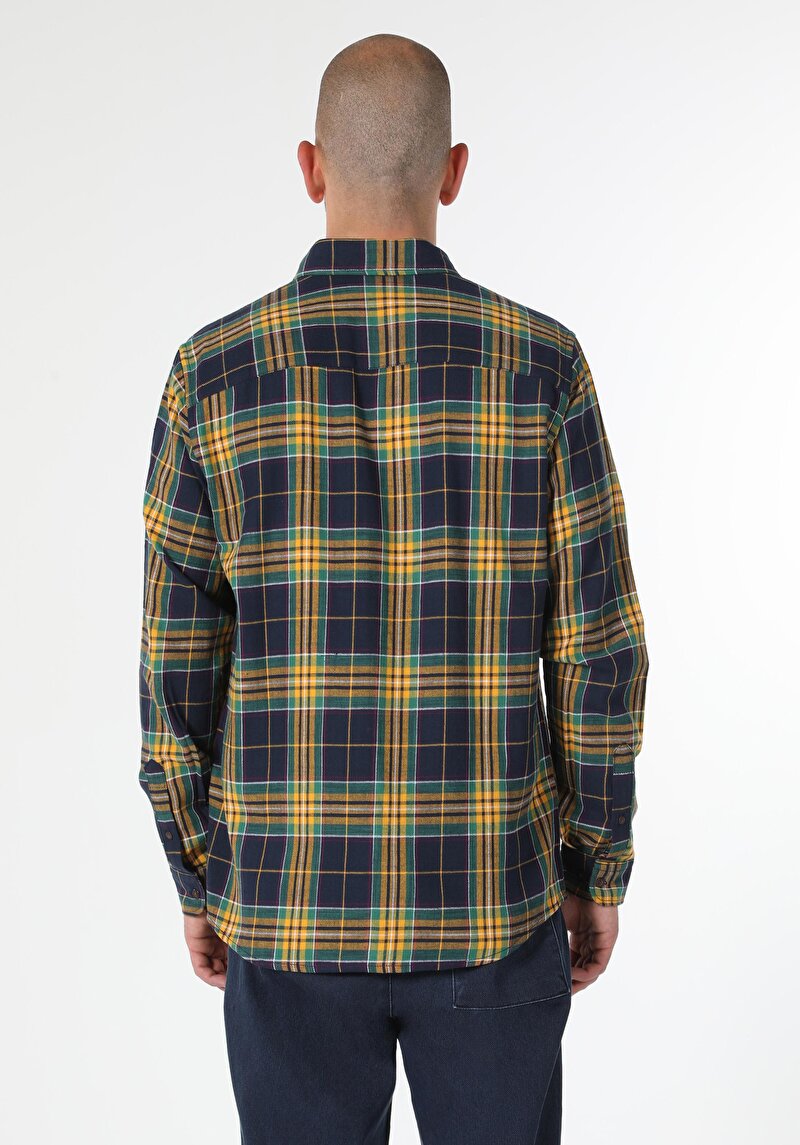 Показати інформацію про Сорочка З Довгим Рукавом Чоловіча Синя  Cl1059623