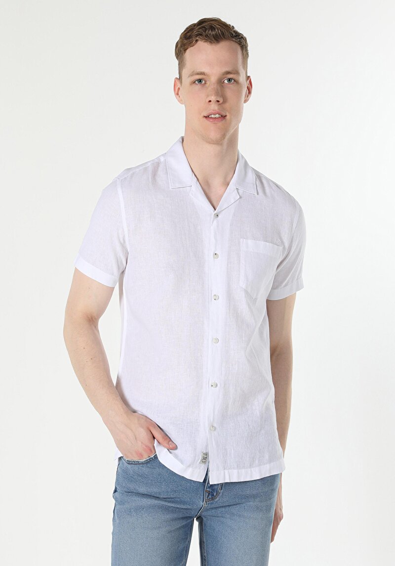 Зображення Сорочка З Коротким Рукавом Чоловіча Біла  Cl1048299