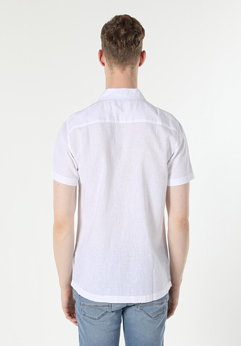 Показати інформацію про Сорочка З Коротким Рукавом Чоловіча Біла  Cl1048299