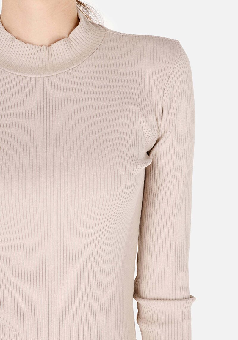 Зображення Футболка З Довгим Рукавом Жіноча Бежева  Cl1070199