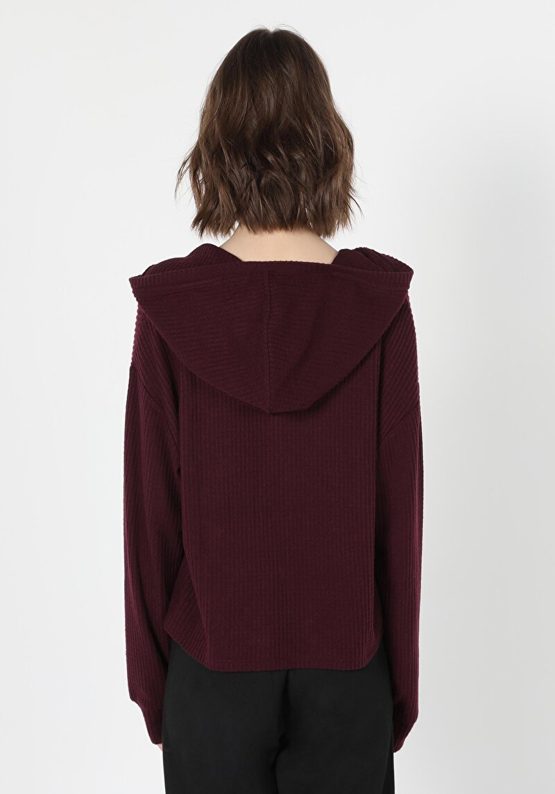 Показати інформацію про Футболка З Довгим Рукавом Жіноча Бордова  Cl1061002