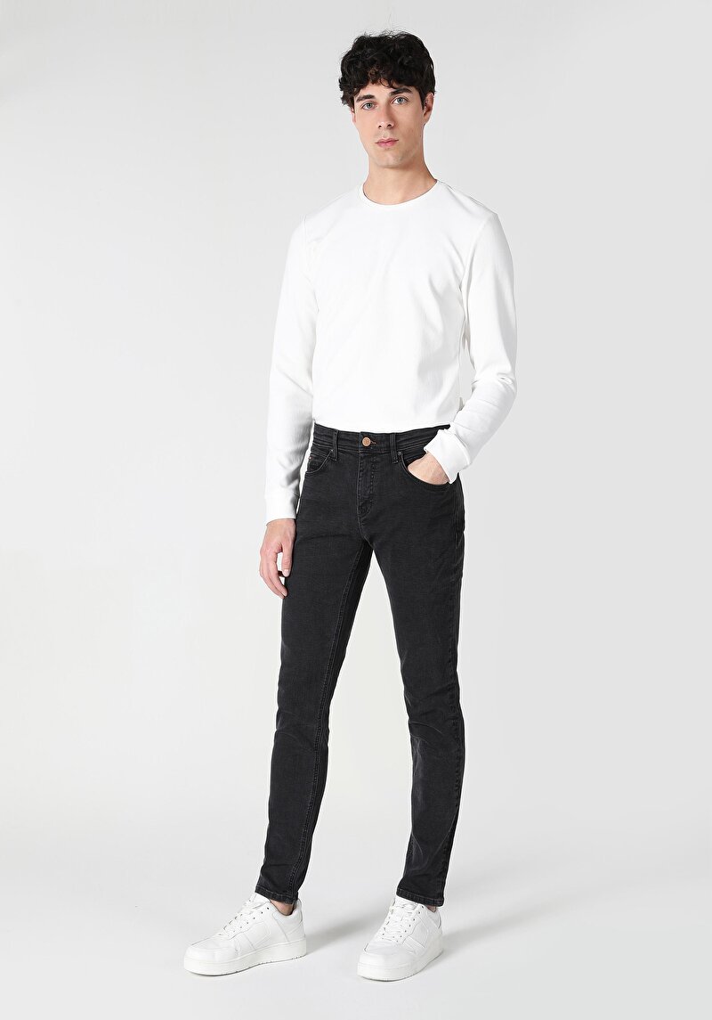 Зображення 041 Danny Джинси Чоловічі Чорні Вузького Крою Cl1062434