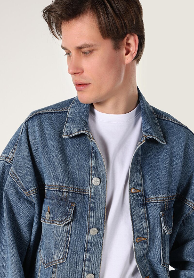 Показати інформацію про Піджак Чоловічий Блакитний  Cl1062451