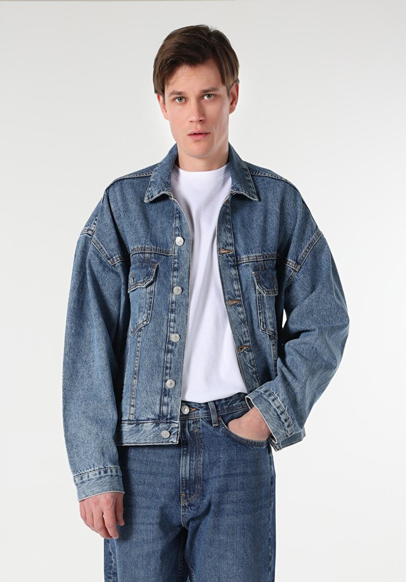 Показати інформацію про Піджак Чоловічий Блакитний  Cl1062451