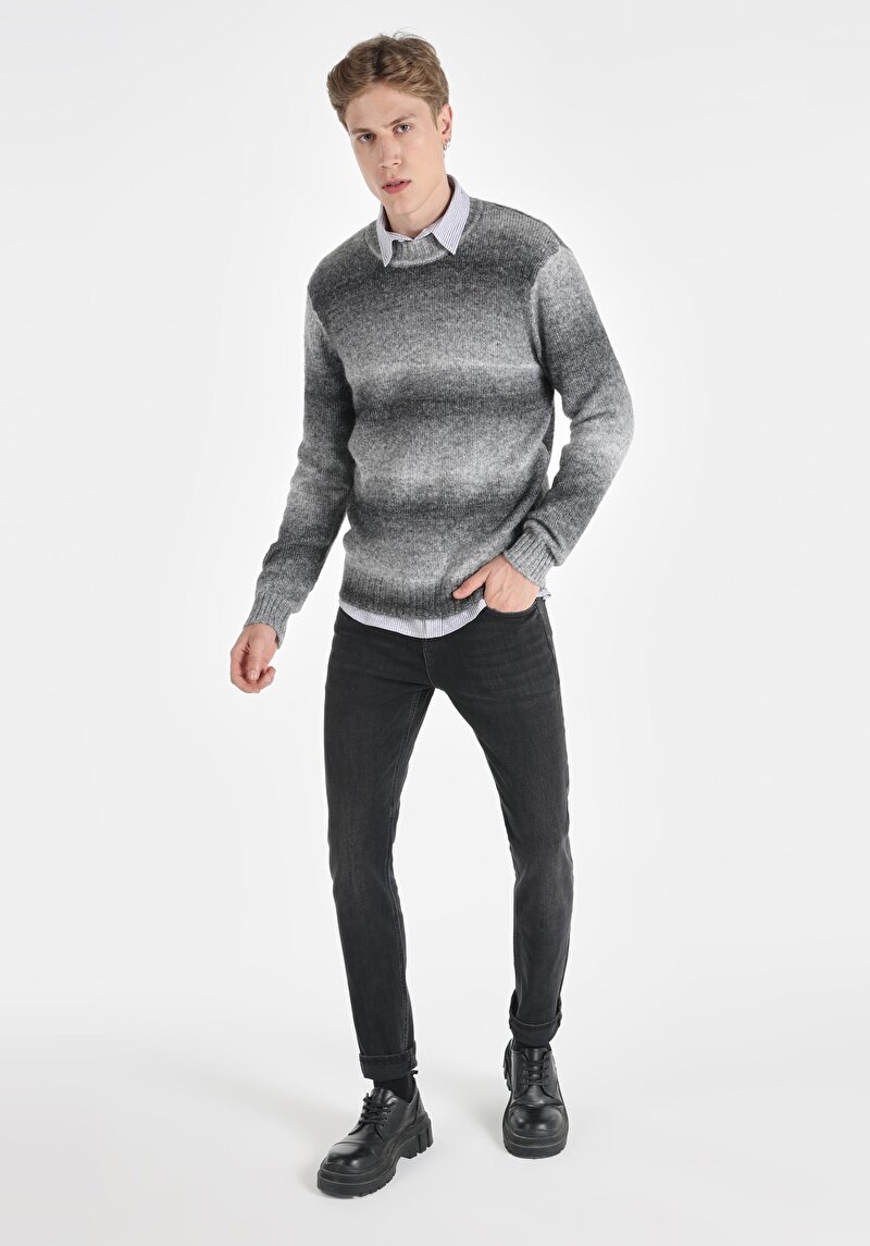 Показати інформацію про Светр Чоловічий Сірий  Cl1065733