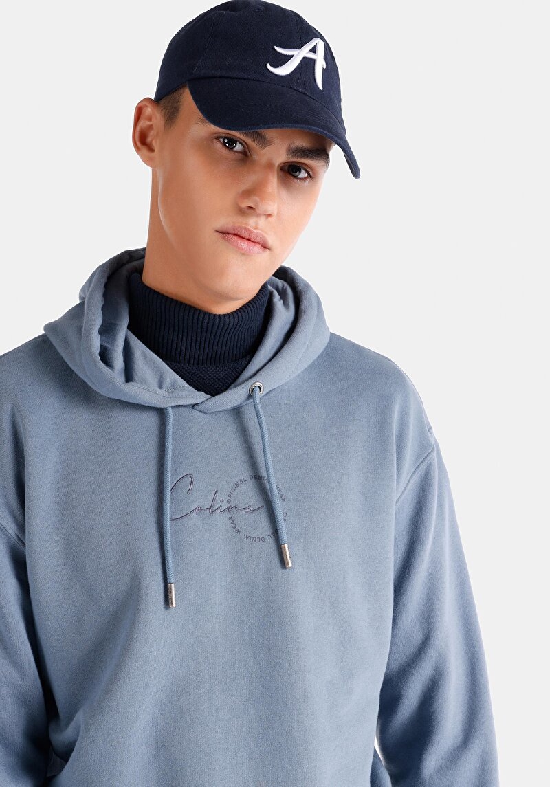 Показати інформацію про Толстовка Чоловіча Блакитна  Cl1065824