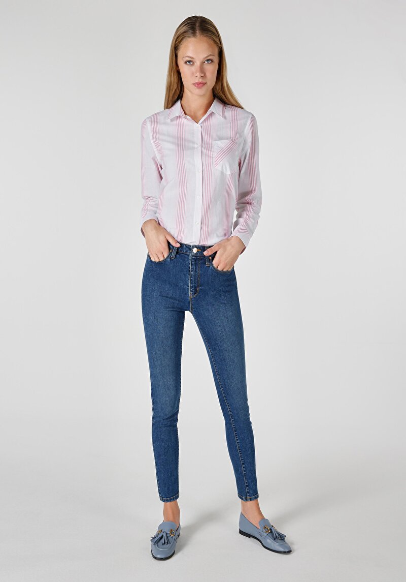 Зображення 759 Lara Джинси Жіночі Блакитні Супер Вузького Крою Cl1048741