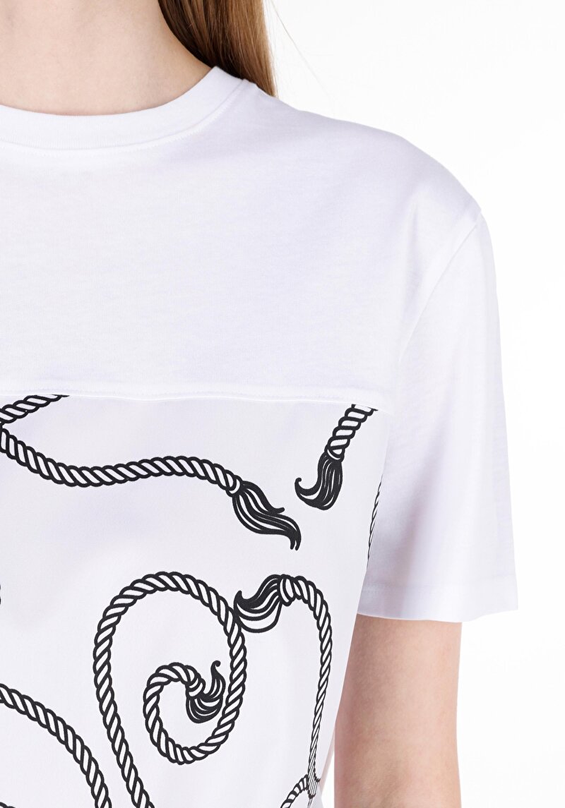 Показати інформацію про Футболка З Коротким Рукавом Жіноча Біла  Cl1069128