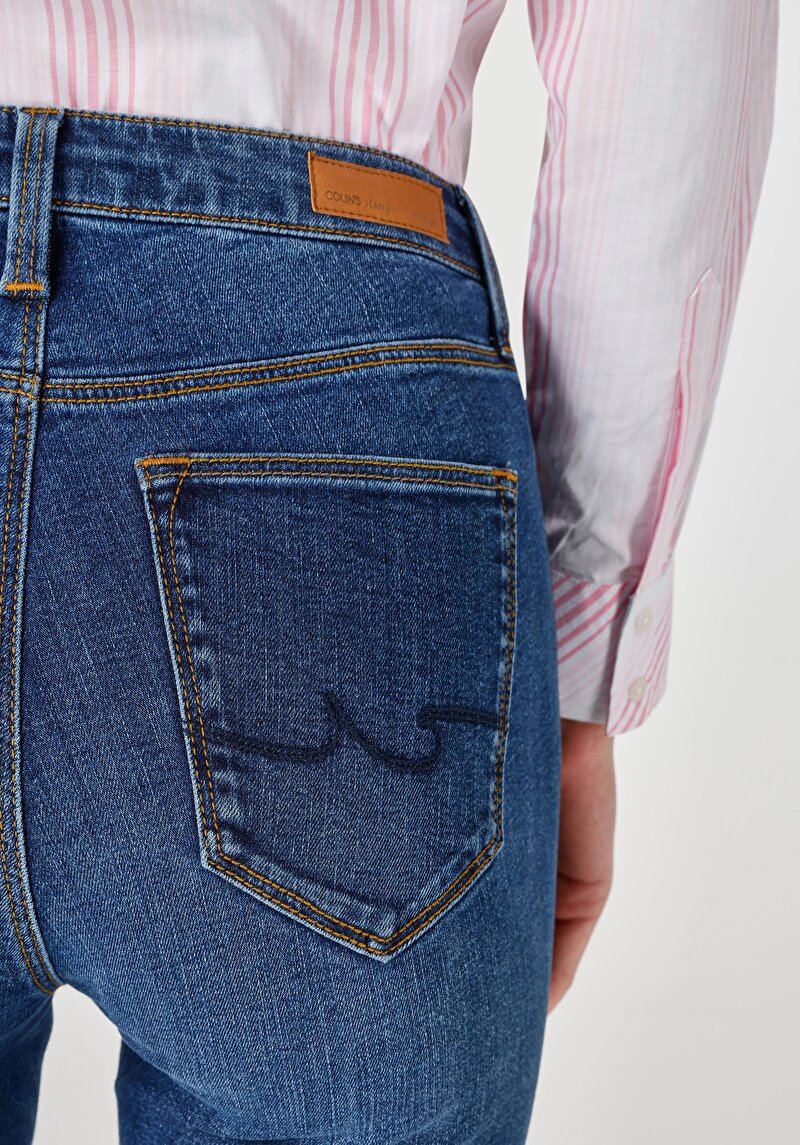 Показати інформацію про 759 Lara Джинси Жіночі Блакитні Супер Вузького Крою Cl1048741