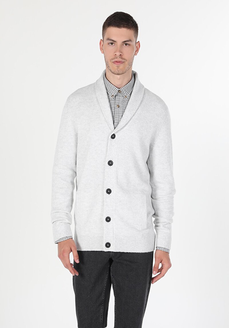Показати інформацію про Кардиган Чоловічий Білий  Cl1059692
