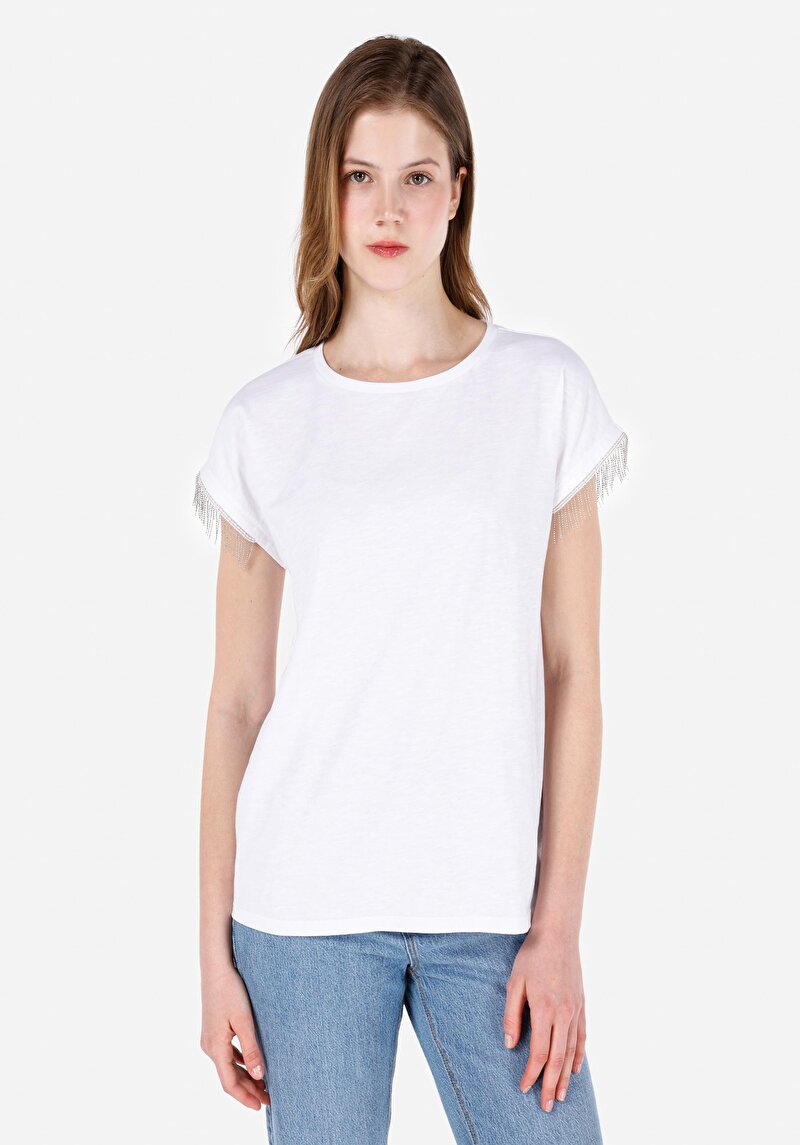 Зображення Футболка З Коротким Рукавом Жіноча Біла  Cl1069133