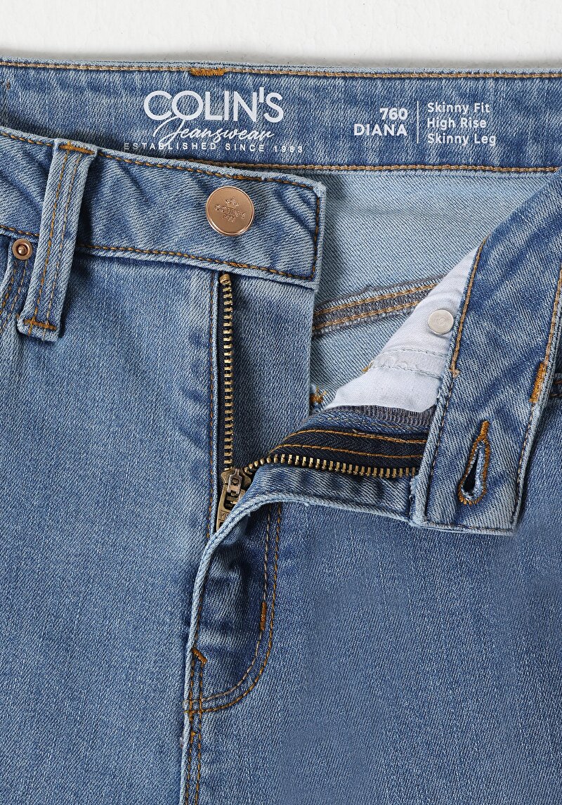 Показати інформацію про 760 Diana Джинси Жіночі Блакитні Супер Вузького Крою Cl1048828